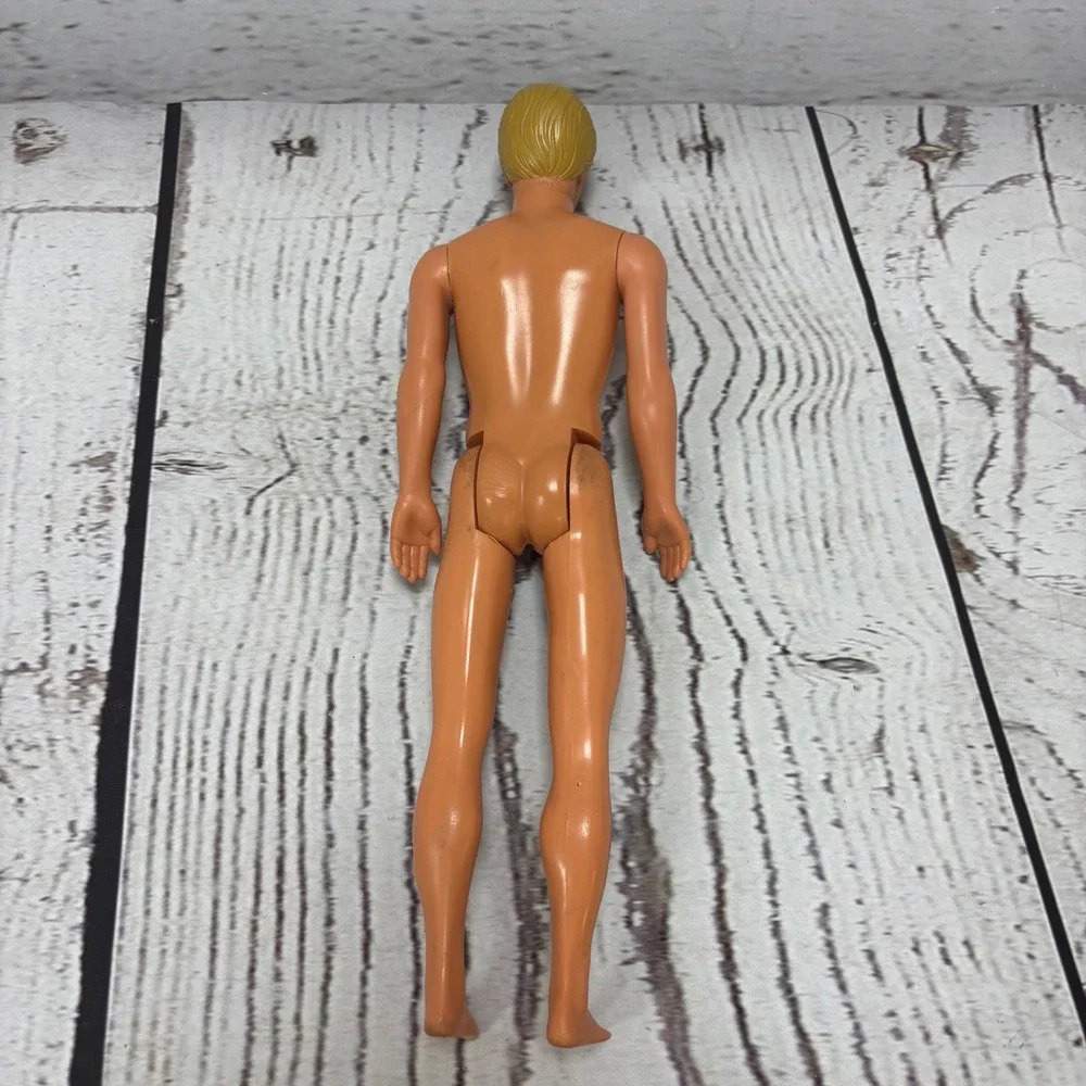 Vintage Mattel Ken Doll 1968 Blonde Molded Hair Blue Eyes Male Figure Malaysia